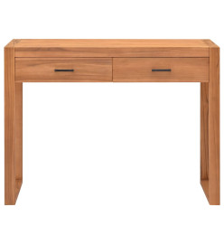 Bureau avec 2 tiroirs 100x40x75 cm Bois de teck