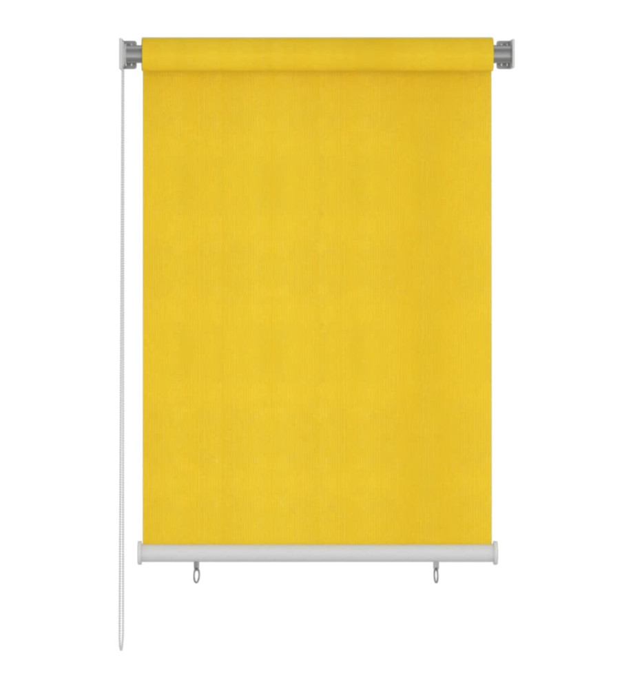 Store roulant d'extérieur 100x140 cm Jaune PEHD