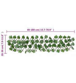  Treillis de feuille de vigne artificiel extensible 180x30 cm