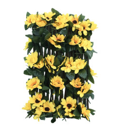  Treillis de lierre artificiel extensible jaune 180x30 cm