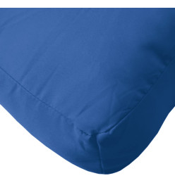 Coussin de palette bleu royal 120x40x12 cm tissu