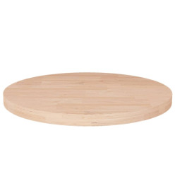 Dessus de table rond Ø50x2,5 cm Bois de chêne massif non traité