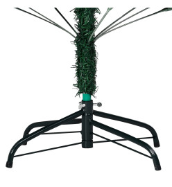 Arbre de Noël artificiel avec LED et boules Vert 150 cm PVC