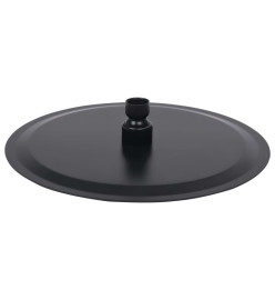 Pomme de douche pluie Acier inoxydable 25 cm Ronde Noir