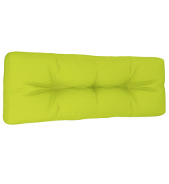 Coussin de palette vert vif 120x40x12 cm tissu