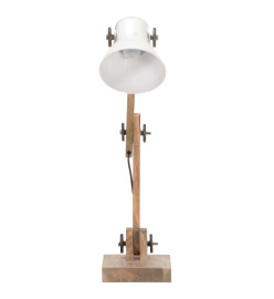 Lampe de bureau industrielle Blanc Rond 58x18x90 cm E27