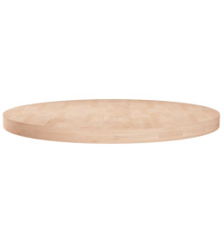 Dessus de table rond Ø70x4 cm Bois de chêne massif non traité