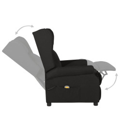 Fauteuil de massage Noir Tissu