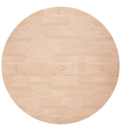 Dessus de table rond Ø70x4 cm Bois de chêne massif non traité