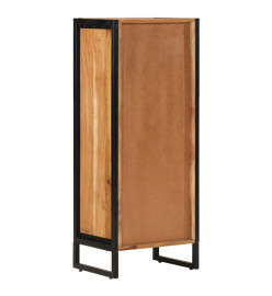 Armoire de salle de bain bois massif d'acacia et fer