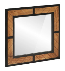 Miroir de salle de bain 60x1x55 cm bois massif d'acacia