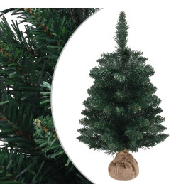 Sapin de Noël artificiel avec support Vert 60 cm PVC