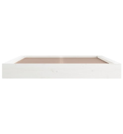 Cadre de lit Blanc 200x200 cm Bois massif