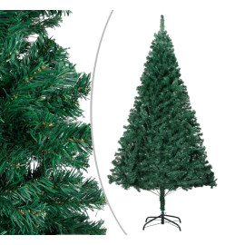 Arbre de Noël artificiel avec branches épaisses vert 210 cm PVC