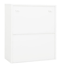 Armoire de bureau Blanc 90x40x105 cm Acier