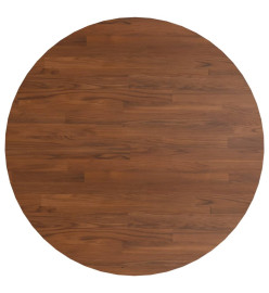 Dessus de table rond Marron foncé Ø90x1,5cm Chêne massif traité