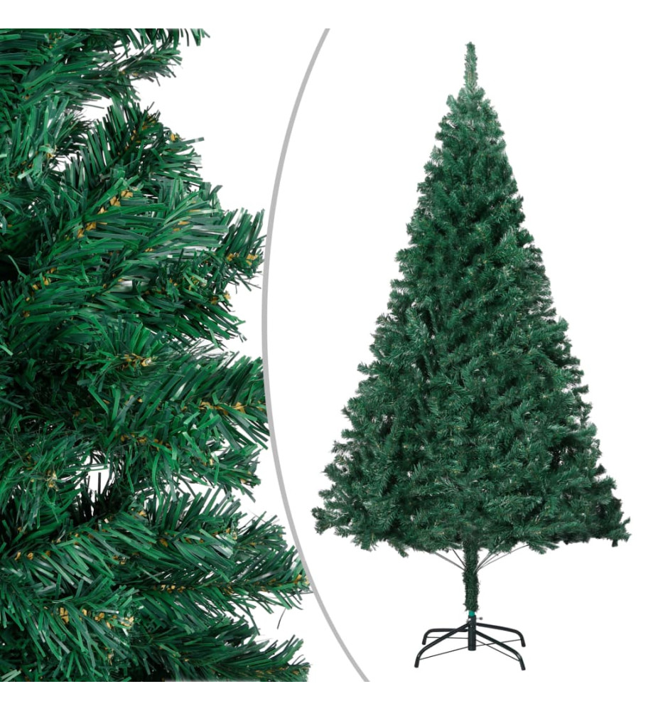 Arbre de Noël artificiel avec branches épaisses vert 150 cm PVC