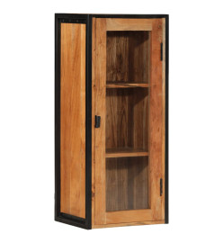 Armoire de salle de bain murale bois massif d'acacia et fer