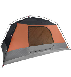 Tente de camping 6 personnes 412x370x190 cm taffetas 190T