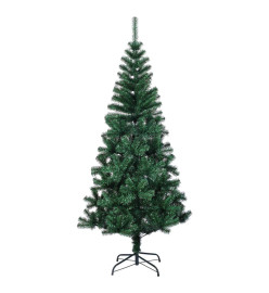 Sapin de Noël artificiel pointes iridescentes Vert 210 cm PVC