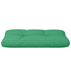 Coussin de palette vert 80x40x12 cm tissu