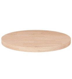 Dessus de table rond Ø40x2,5 cm Bois de chêne massif non traité