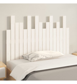 Tête de lit murale Blanc 108x3x80 cm Bois massif de pin