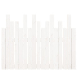 Tête de lit murale Blanc 108x3x80 cm Bois massif de pin