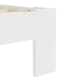 Cadre de lit Blanc Bois de pin massif 140 x 200 cm