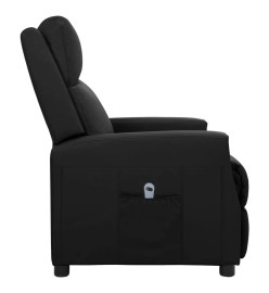 Fauteuil inclinable électrique Noir Similicuir