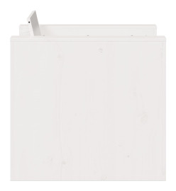 Canapé de jardin blanc 79x60x62 cm bois de pin massif