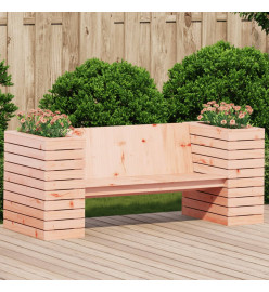 Banc avec jardinières 167,5x60x65 cm bois massif de douglas