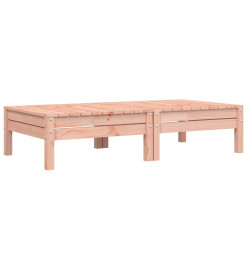 Repose-pieds de jardin avec coussins 2 pcs bois massif douglas