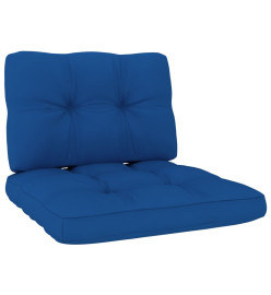 Chaise de jardin avec coussins bleu royal Bois de pin imprégné