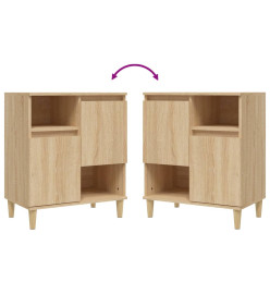 Buffet Chêne sonoma 60x35x70 cm Bois d'ingénierie