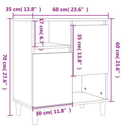 Buffet Chêne sonoma 60x35x70 cm Bois d'ingénierie