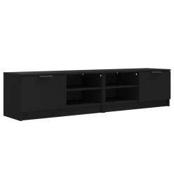 Meubles TV 2 pcs Noir 80x35x36,5 cm Bois d'ingénierie