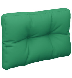 Coussins de palette 2 pcs vert tissu