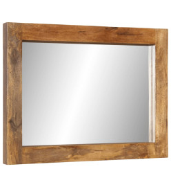 Miroir 70x50 cm bois de manguier massif et verre