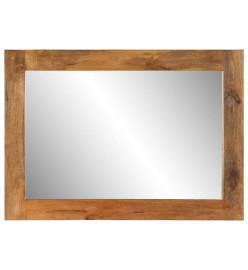 Miroir 70x50 cm bois de manguier massif et verre