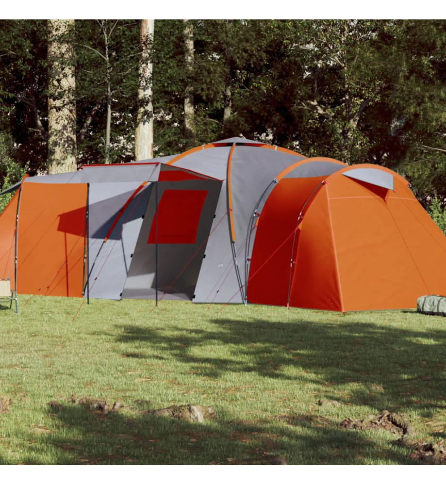 Tente de camping 12 personnes 840x720x200 cm taffetas 185T