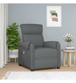 Fauteuil de massage Gris foncé Tissu