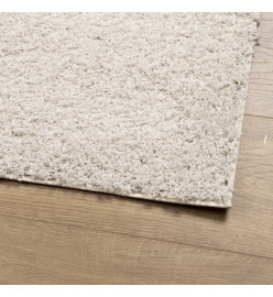 Tapis shaggy à poils longs moderne crème 300x400 cm