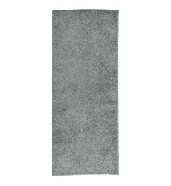 Tapis shaggy à poils longs moderne vert 80x200 cm