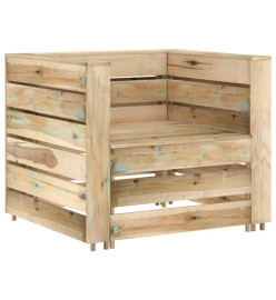 Salon de jardin palette 2 pcs Bois de pin imprégné