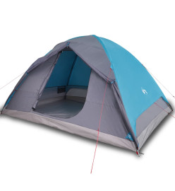 Tente de camping 6 personnes bleu 348x340x190 cm taffetas 190T