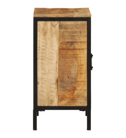 Armoire de salle de bain 40x30x60cm bois massif manguier et fer