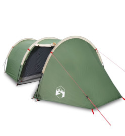 Tente de camping 4 personnes vert 405x170x106 cm taffetas 185T