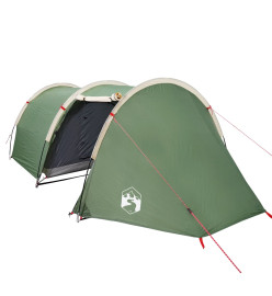 Tente de camping 4 personnes vert 405x170x106 cm taffetas 185T