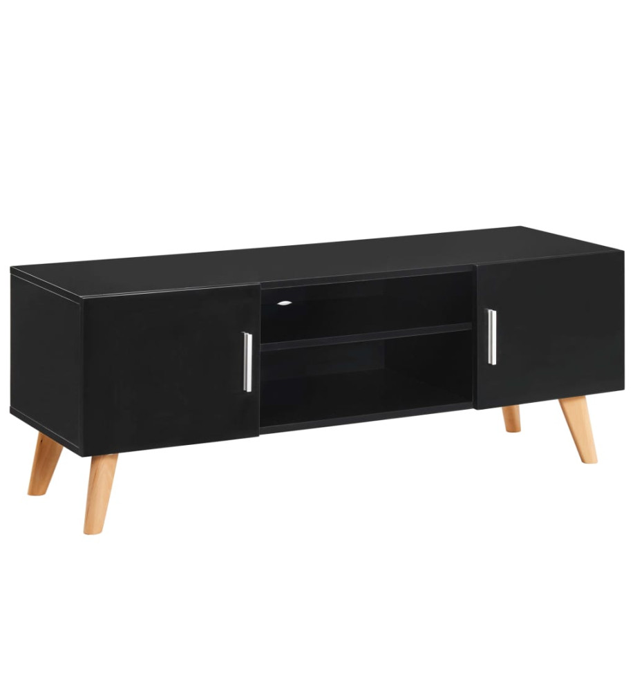 Meuble TV Noir 120x40x46 cm MDF